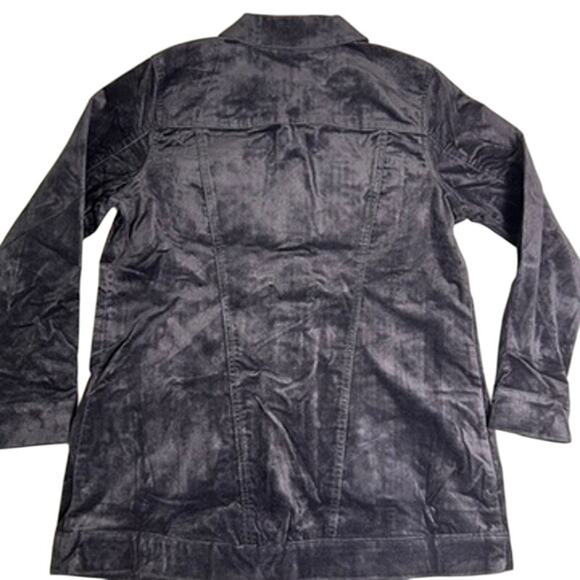 NWT Denim & Co Velveteen Jacket Womens Medium Stretch Capsule Staple Fall Layer - Picture 6 of 9